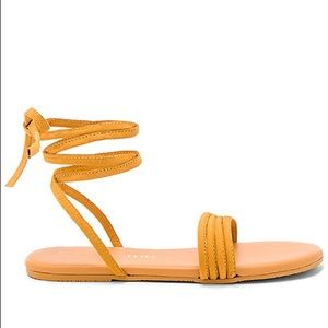 TKEES Olly Sandal. Yellow Sandal. (Brand New)